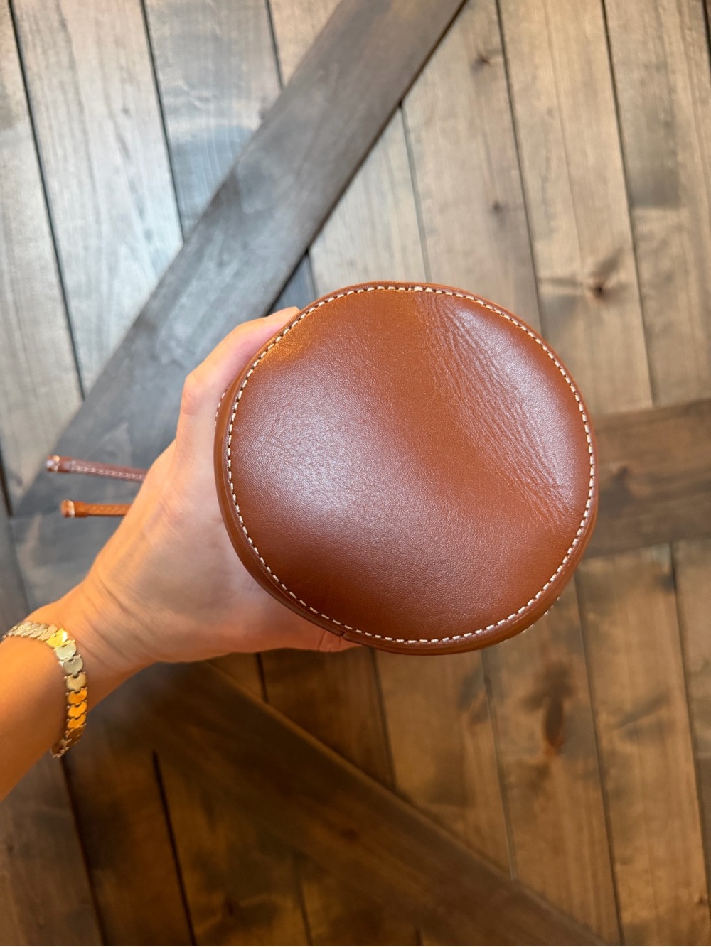 J. Crew Drawstring Bag in Straw and Leather - Picture 9 of 12